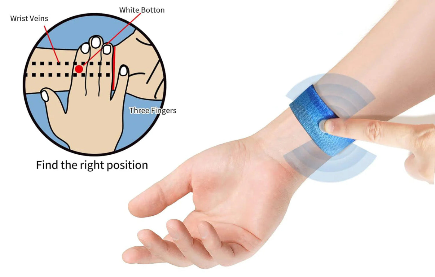 Sugar Control Wristband (Black Color) | Natural Blood Sugar Regulation & management